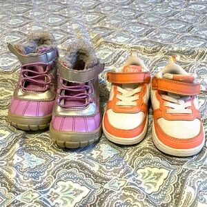 Toddler girls size 6 shoe lot bulk Nike shoes wonder nation boots